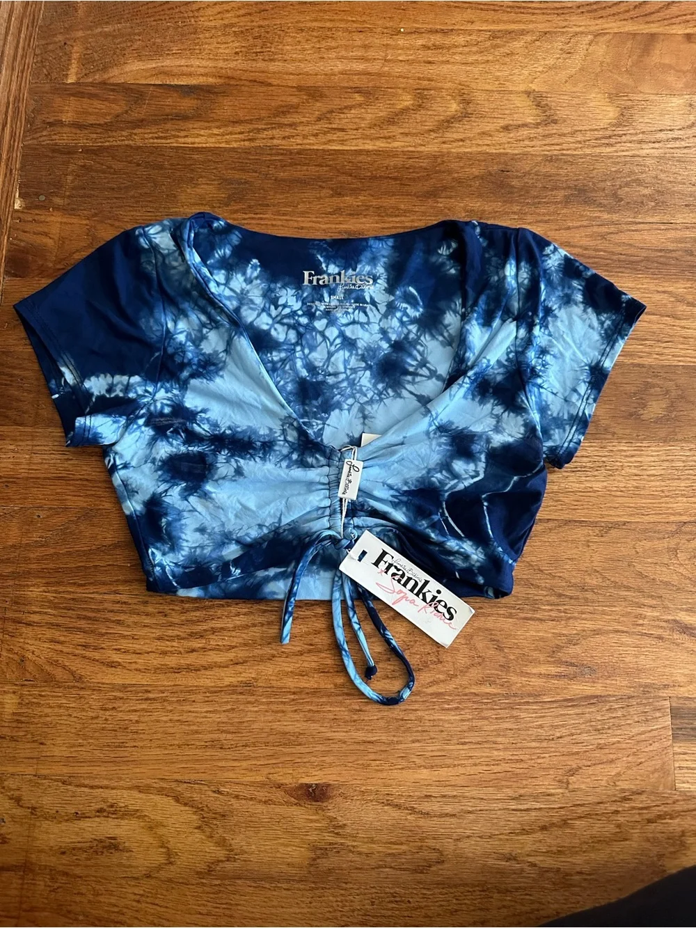 Frankie's Bikinis Sofia Richie Collab Ryan Blue Tie-Dye Bikini New Women's S